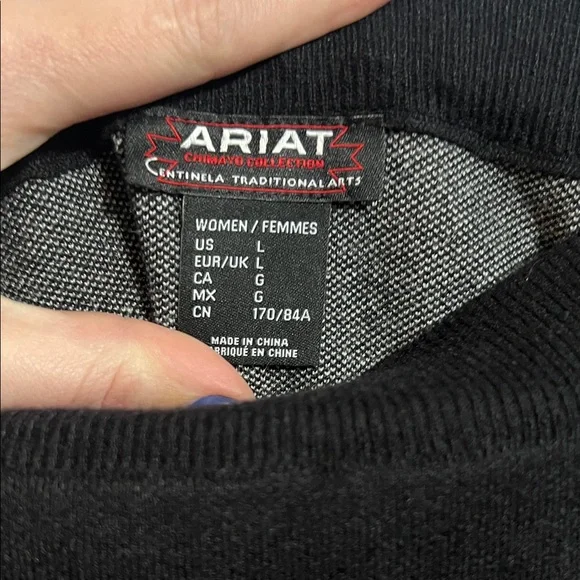 Ariat Black and Cream Geometric Pencil Skirt - Picture 2 of 4